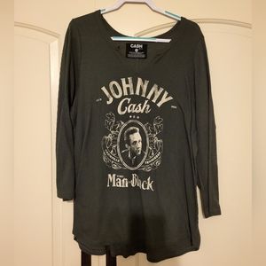 Torrid Size 3 Johnny Cash Waffle Knit Shirt